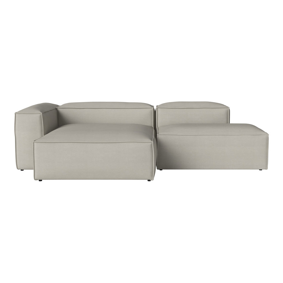 Cosima 2 Seater Sofa with Open End & Chaise - Modern Living Room Furniture for Small Spaces, Apartment, and Lounge Comfort