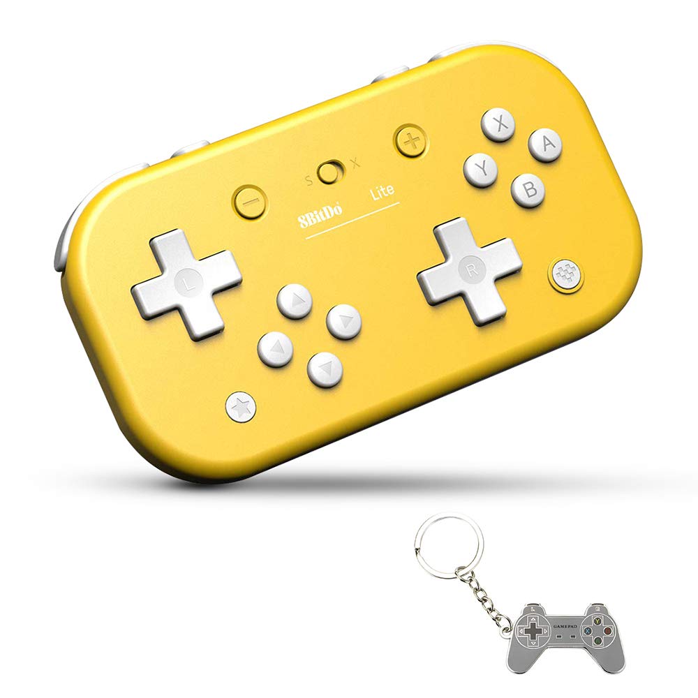 AKNES Lite Bluetooth Wireless Controller for Nintendo Switch & Lite, Switch Pro Controller for PC Windows, Steam, Raspberry Pi - Yellow Edition | Perfect for Gaming, Travel & Multiplayer Fun
