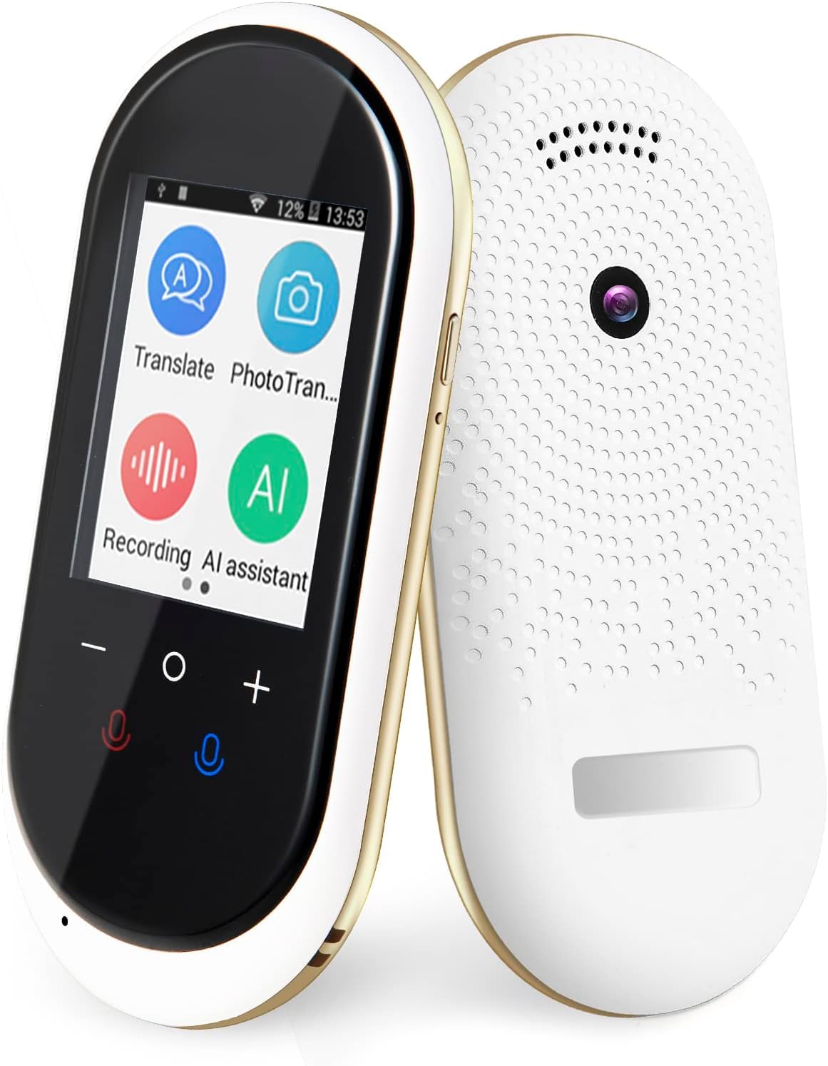2-Way Instant Language Translator Device - Supports 106 Languages with Voice, Text, Offline & Photo Translation | High Accuracy Portable Translator for Travel, Business Meetings & Language Learning