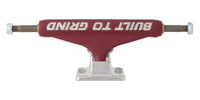 BTG Speed Burgundy Silver Standard Independent Skateboard Trucks - High Performance Skateboard Trucks for Street & Park Skating - Perfect for Tricks & Smooth Riding