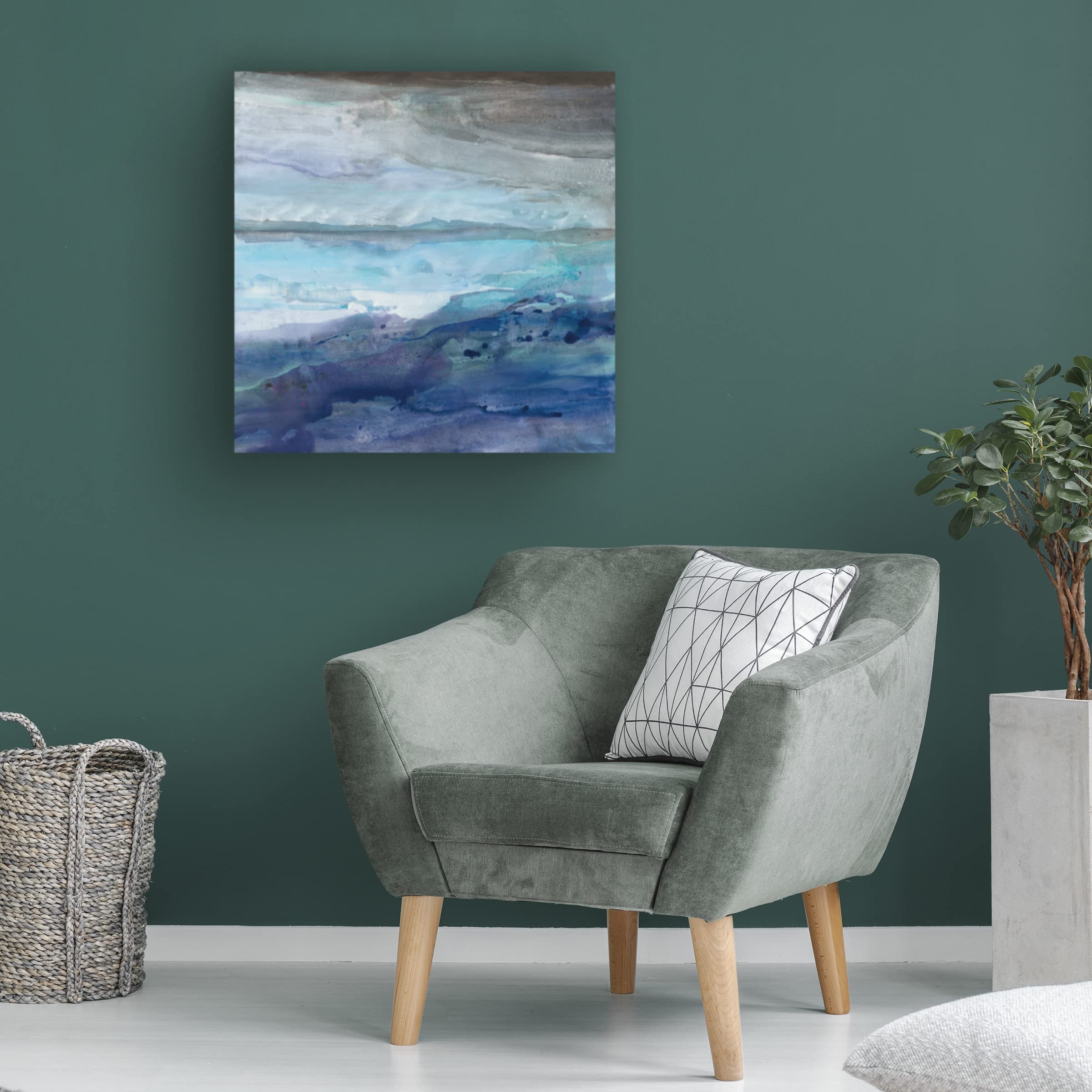 Albena Hristova 'Paradise' Canvas Art Print - 18x18 Inch Modern Wall Decor for Living Room, Bedroom & Office - Trademark Fine Art Collection