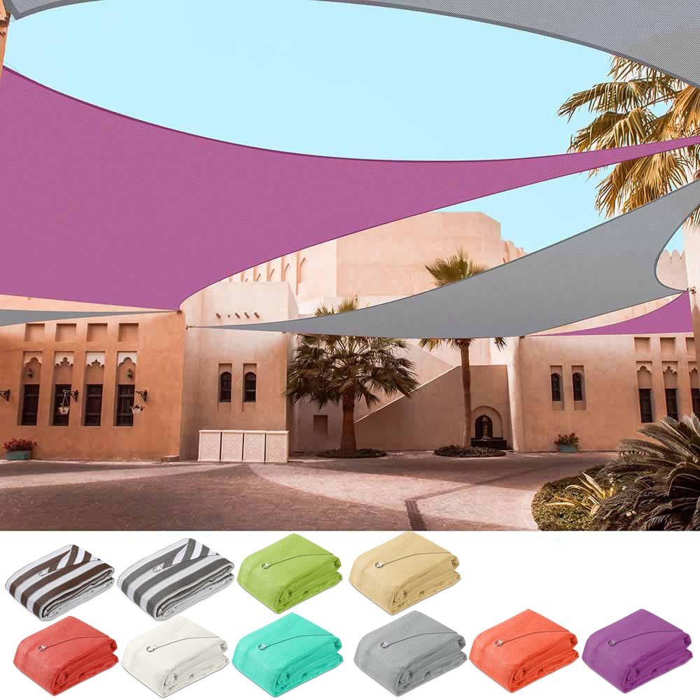 20'x16' Rectangle Outdoor Sunshade Sail - UV Protection Patio Canopy for Backyard, Pool, Garden - TheLAShop