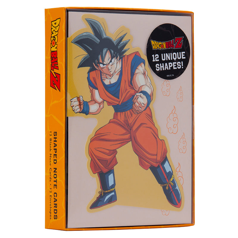 Dragon Ball Z Die-Cut Note Card Set - 12-Piece Anime Stationery for Greetings, Invitations & Collectibles