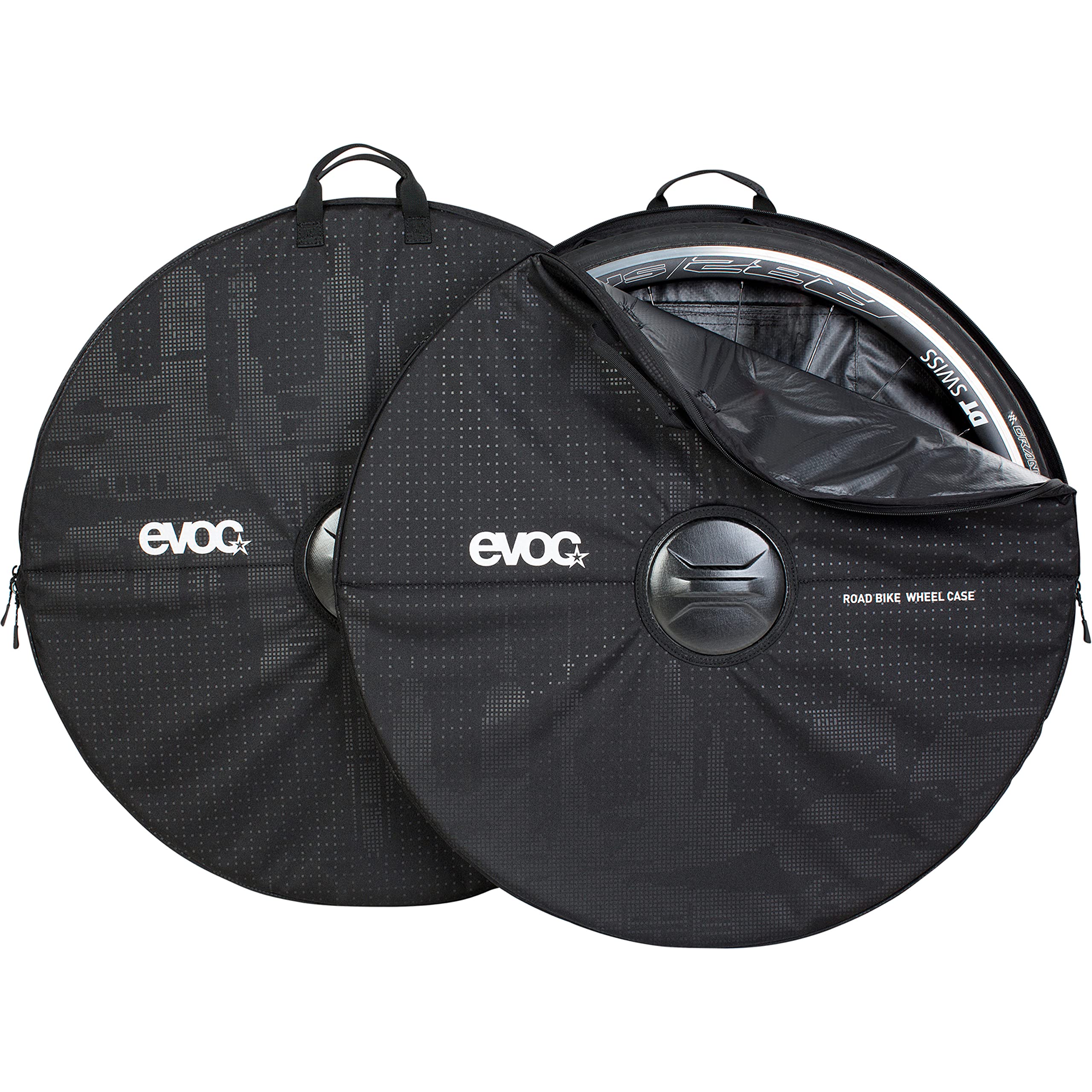EVOC Road Bike Wheel Case - Durable & Lightweight Bike Wheel Travel Bag for Road Bikes - Black - Perfect for Air Travel, Bike Storage & Transport Protection