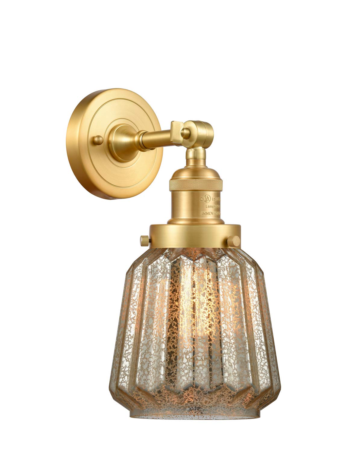 203-SG-G146 LED Bare Bulb with 1-Light Cord Set in Satin Gold Finish - Perfect for Vintage Lighting, DIY Lamps, and Home Decor Projects