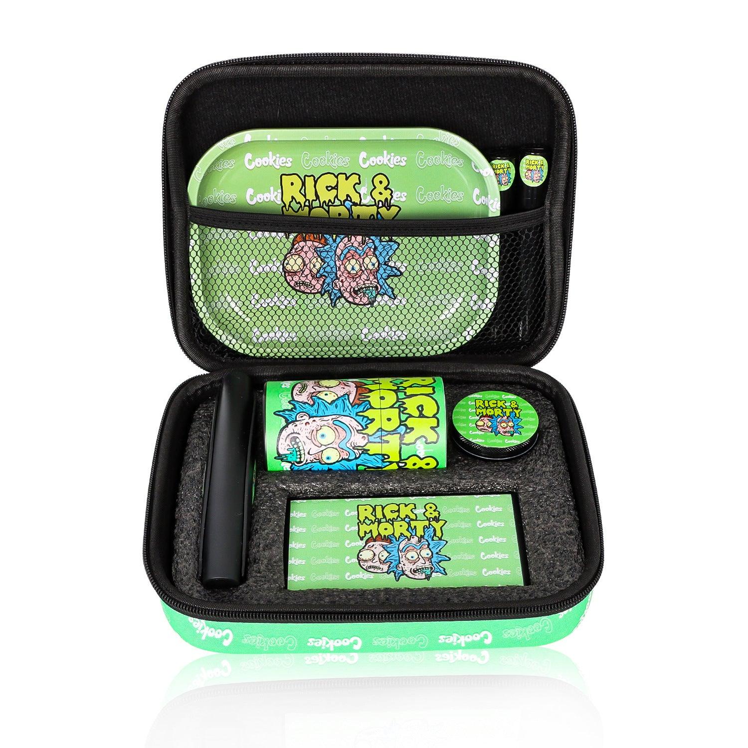 8-Piece Rolling Tray Set with Grinder & Storage Bag - Premium Smoking Accessories for Herbs & Tobacco | Perfect for Rolling, Organizing & Travel Use