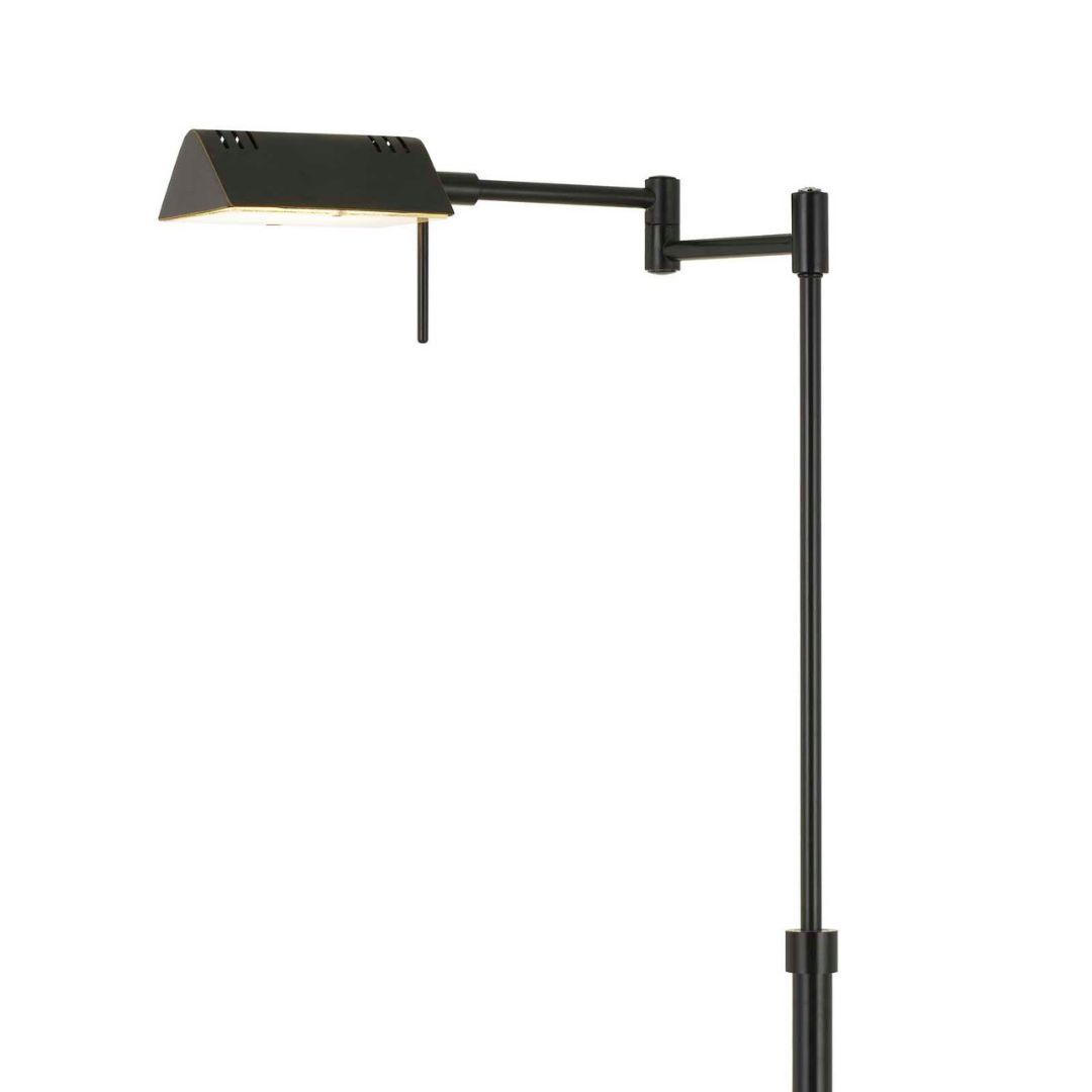 Cal Lighting Clemson Metal LED Floor Lamp with Dimmer Switch - Adjustable Brightness for Living Room, Bedroom, or Office Lighting