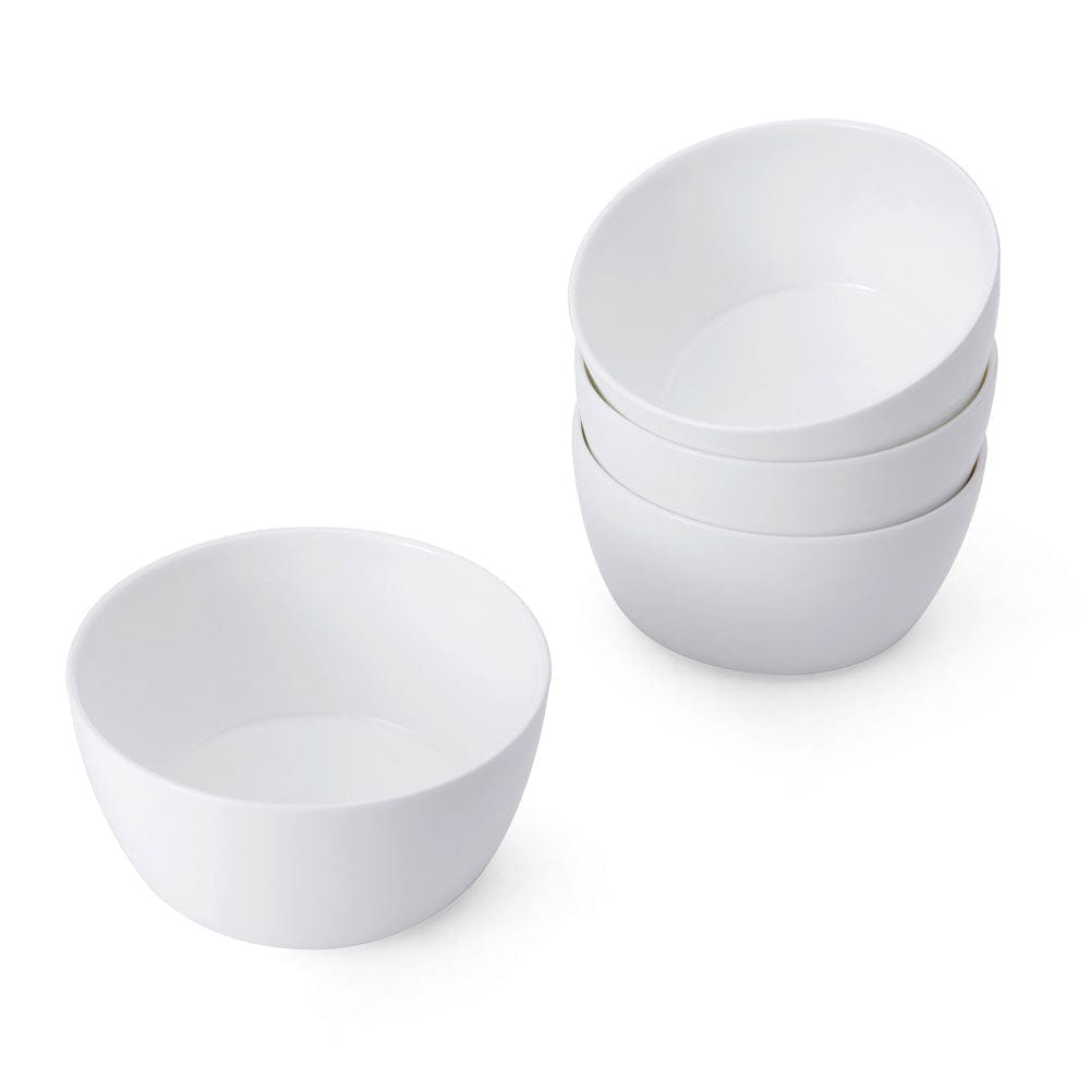 Sloane Set of 4 Soup and Cereal Bowls - Ceramic Breakfast Bowls for Soup, Salad, Pasta, Ice Cream - Perfect for Family Dining, Kitchen, Restaurant Use