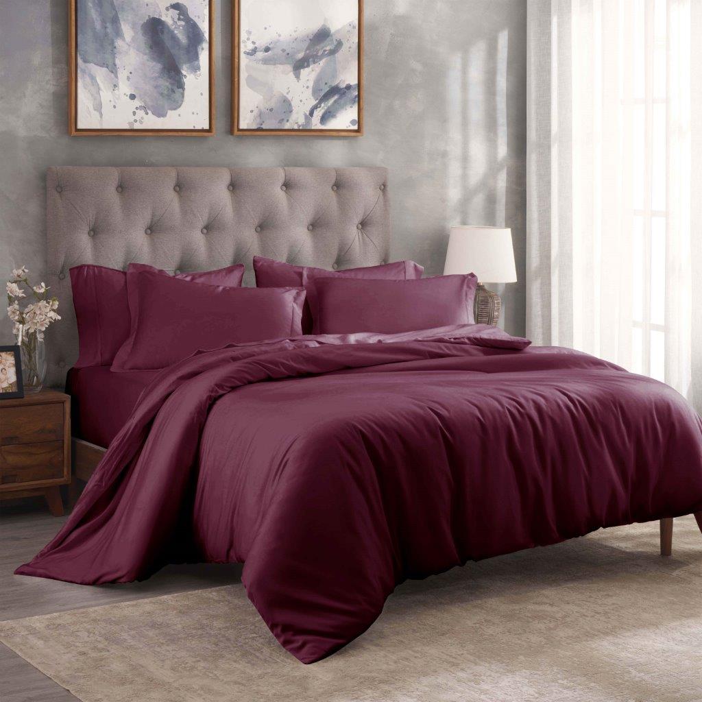 Premium 100% Egyptian Cotton Duvet Cover Set - 300 Thread Count, Breathable & Soft Bedding for All Seasons - Perfect for Master Bedroom, Guest Room & Luxury Hotels