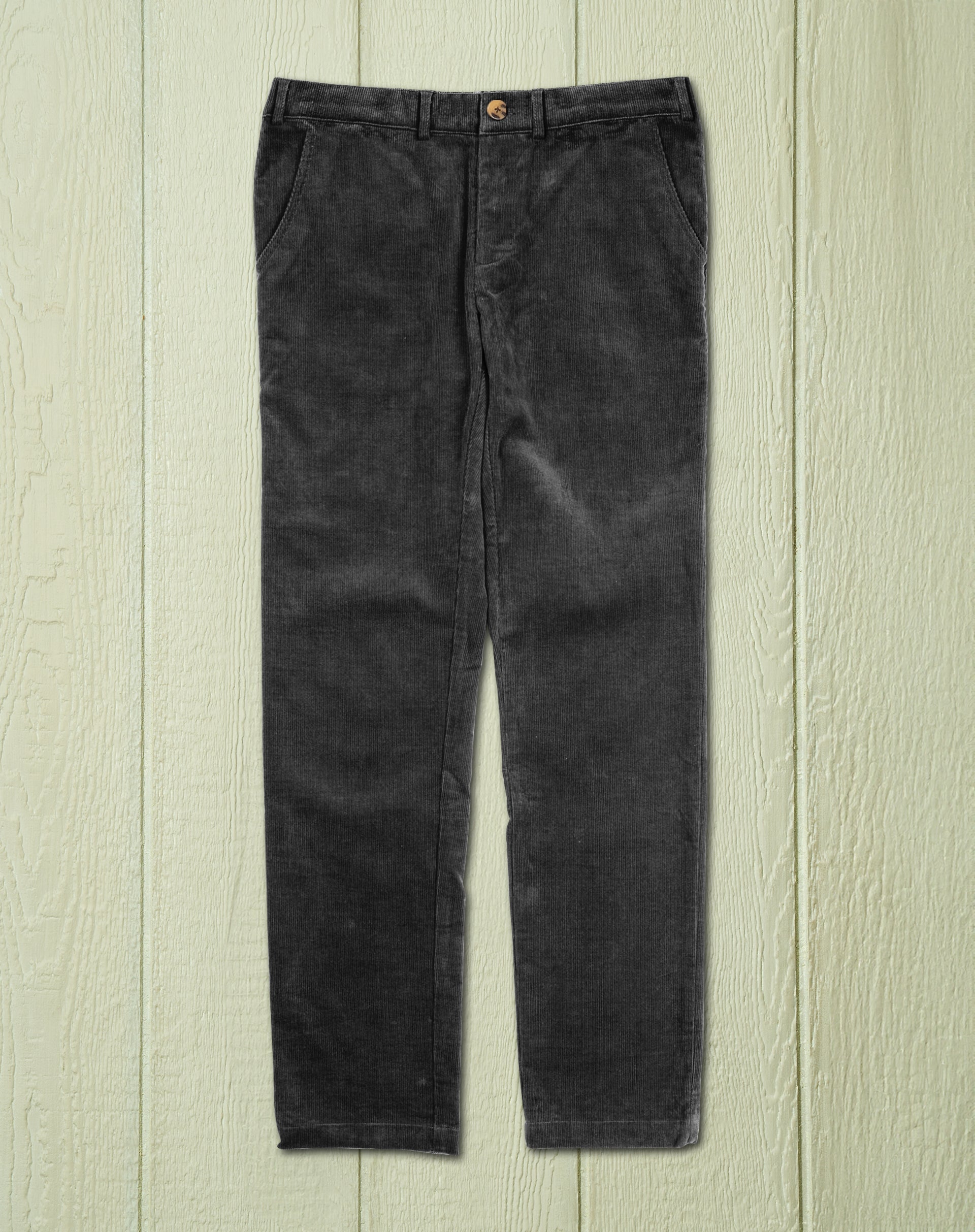 Camden Pant in Graphite Corduroy - Comfortable Men's Corduroy Pants for Casual Wear & Office Style