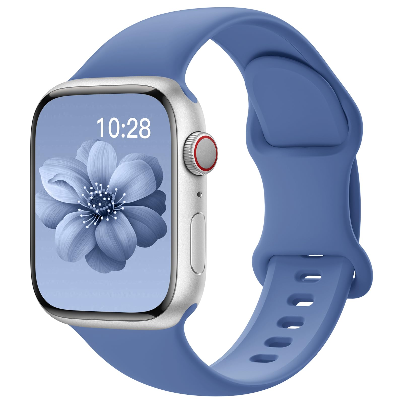 Yoohoo Sport Straps Compatible with Apple Watch 38mm 40mm 41mm 42mm 44mm 45mm 49mm - Soft Silicone Replacement Band for Series 10/9/8/7/6/5/4/3/2/1/SE - Comfortable Durable Watch Strap for Women & Men - Perfect for Running, Gym Workouts & Daily Wear