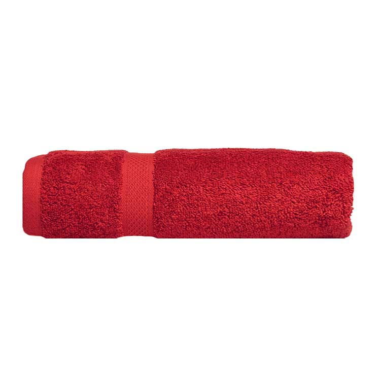 Premium 100% Combed Cotton Bath Towels - Soft & Absorbent Red Towel Set for Spa, Gym & Luxury Bathroom Essentials