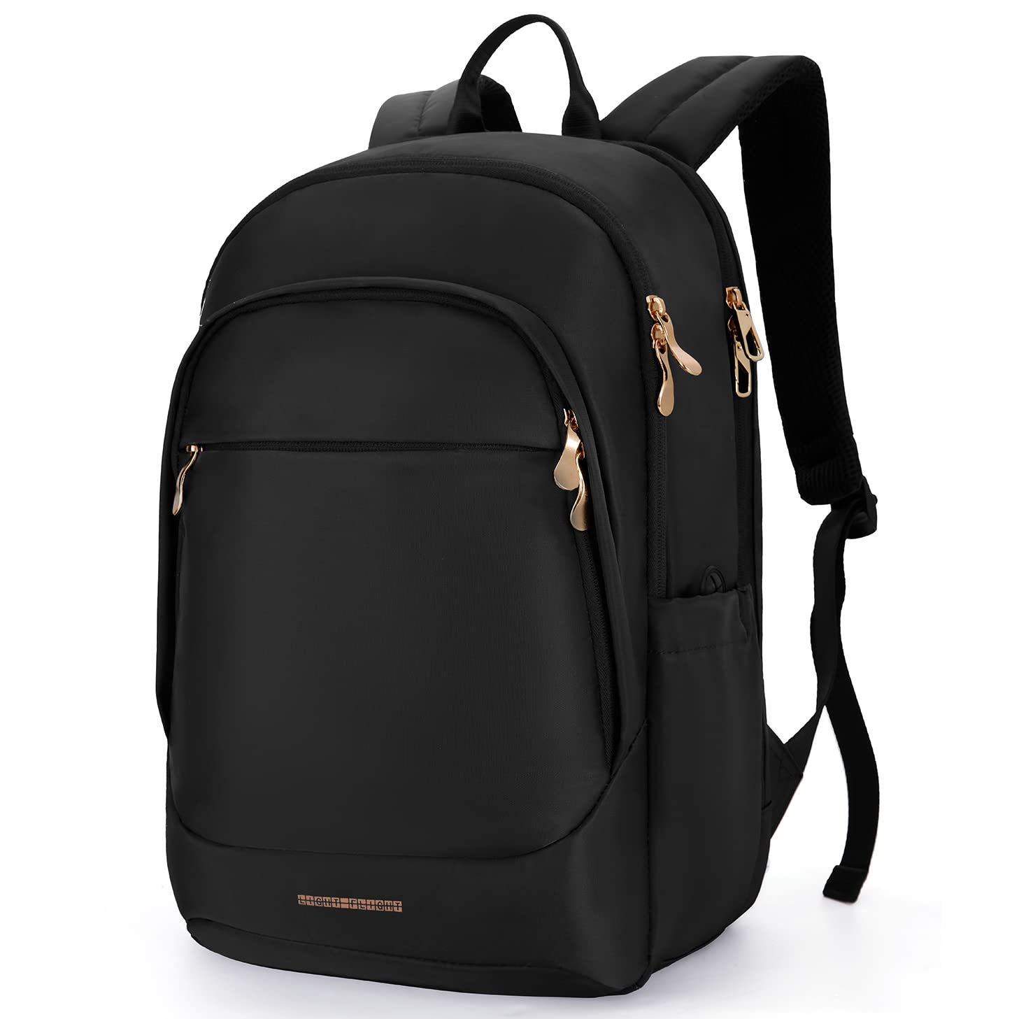 LIGHT FLIGHT Anti-Theft Travel Laptop Backpack for Women - 15.6 Inch Water Resistant USB Charging College Bookbag, Large Capacity Black Computer Backpack for Work, School, and Daily Commute