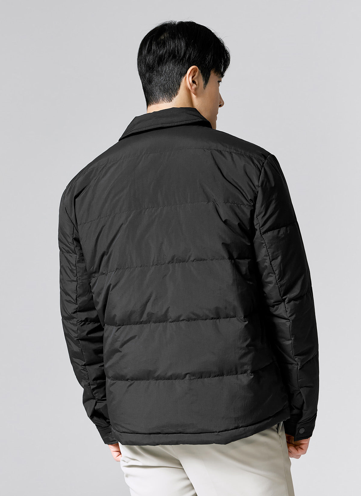 Men's Lightweight Goose Down Shacket Jacket - Water-Resistant & Warm - Perfect for Outdoor Hiking, Camping & Winter Travel