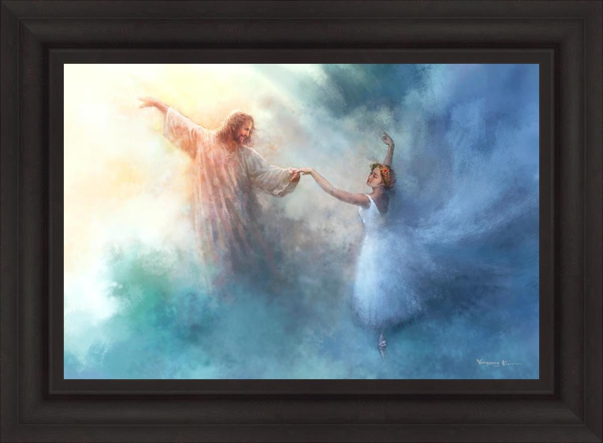 A Pas De Deux By Yongsung Kim - Ballet Dance Art Print - Elegant Wall Decor for Home, Office & Dance Studios