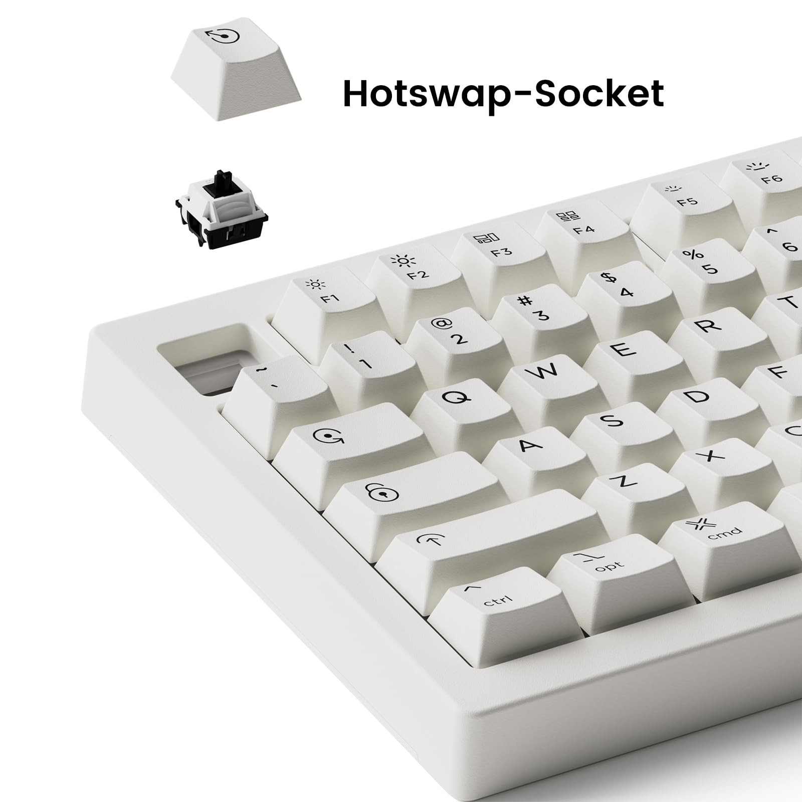 Akko 5075B Plus Air 75% Wireless Mechanical Keyboard - Hot Swappable RGB Backlit, Bluetooth/Wired Gaming Keyboard with PBT Dye-Sub Keycaps for Mac/Windows (V3 Piano Pro Switch) - Perfect for Office Work, Typing & Competitive Gaming