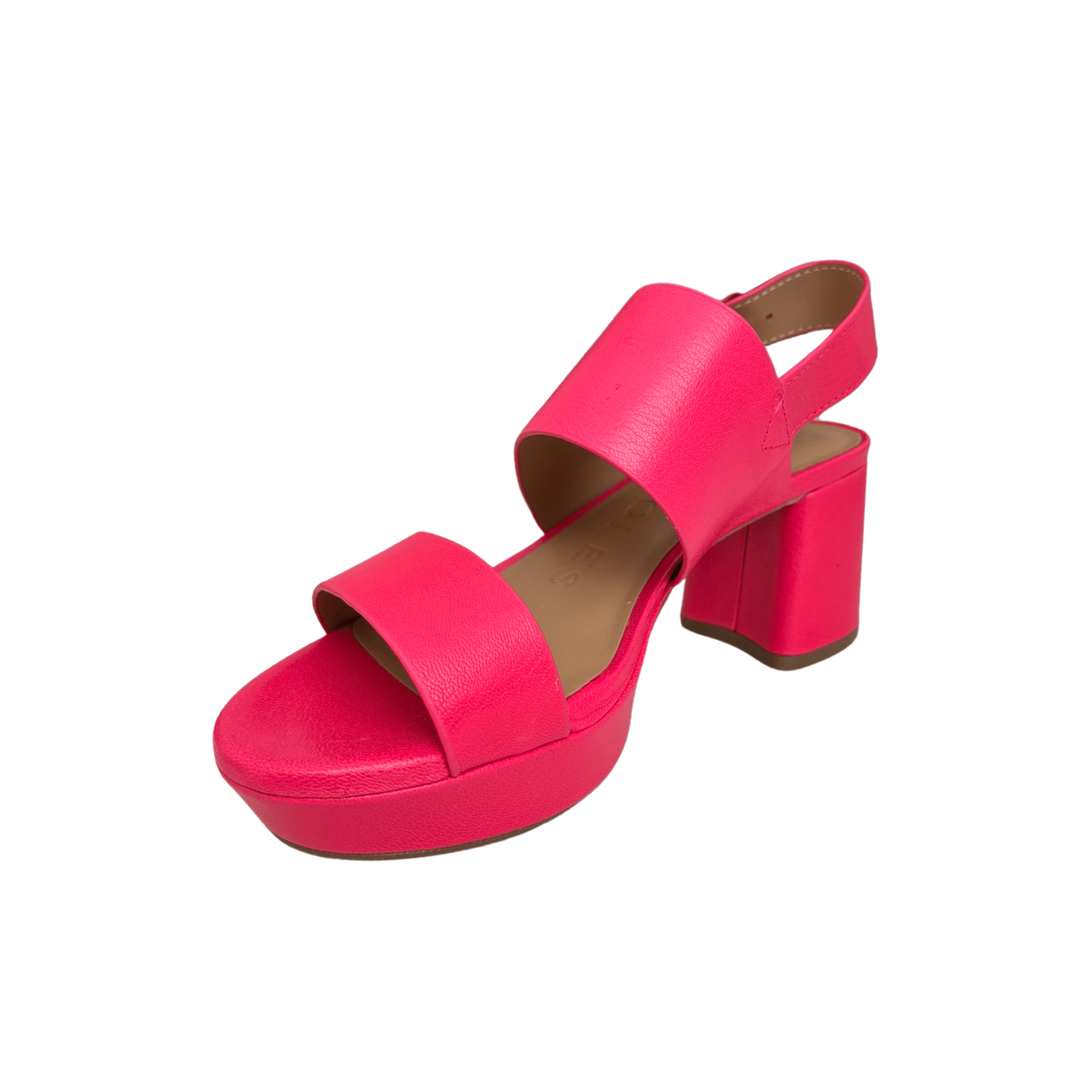 Pink Leather Sandals for Women - Comfortable Camera Print Summer Casual Shoes | Perfect for Beach, Vacation & Outdoor Activities