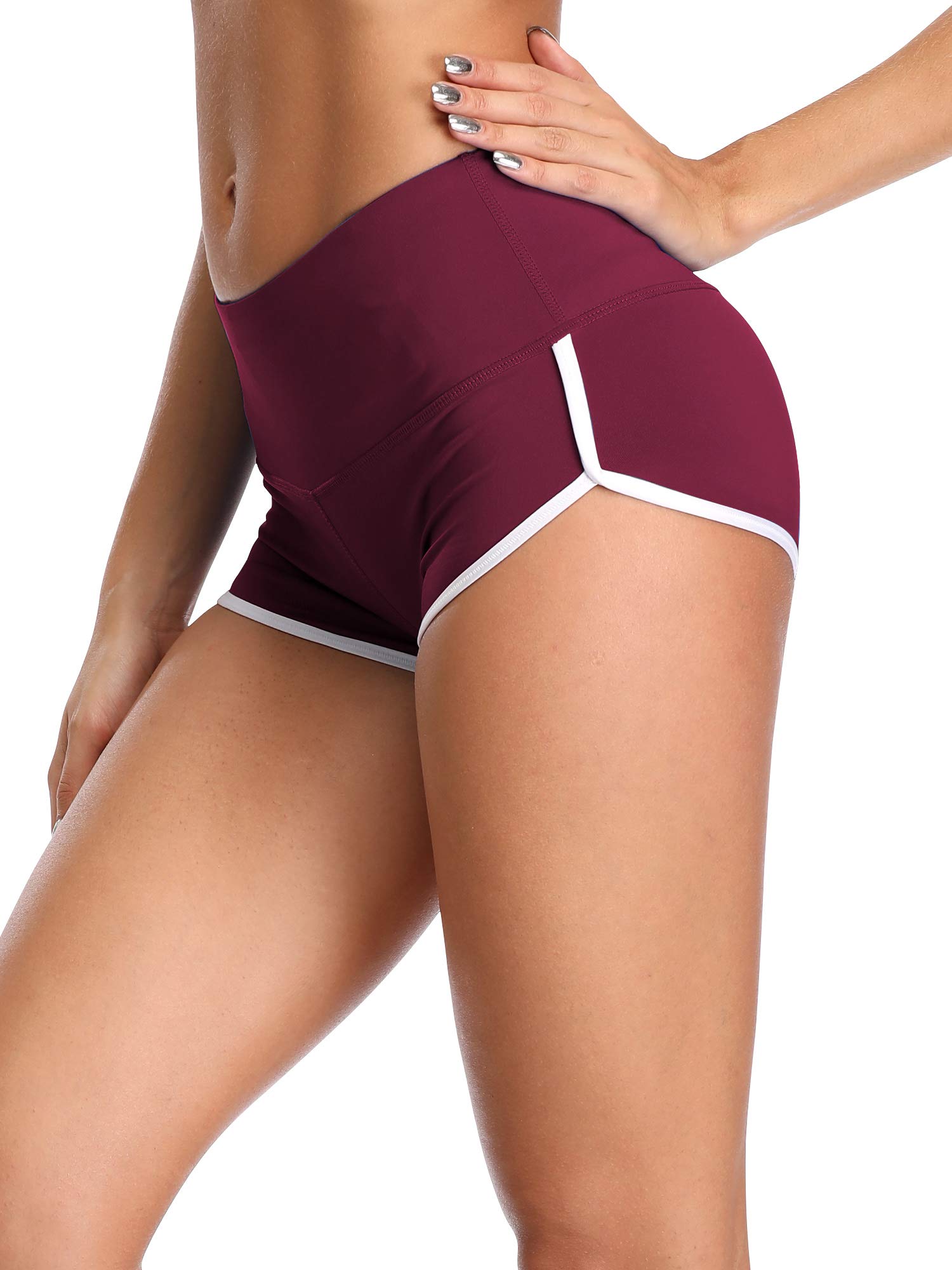 CADMUS Women's High Waisted Yoga Shorts - Breathable Workout Gym Running Athletic Shorts for Women - Perfect for Yoga, Pilates, Gym & Lounge Wear