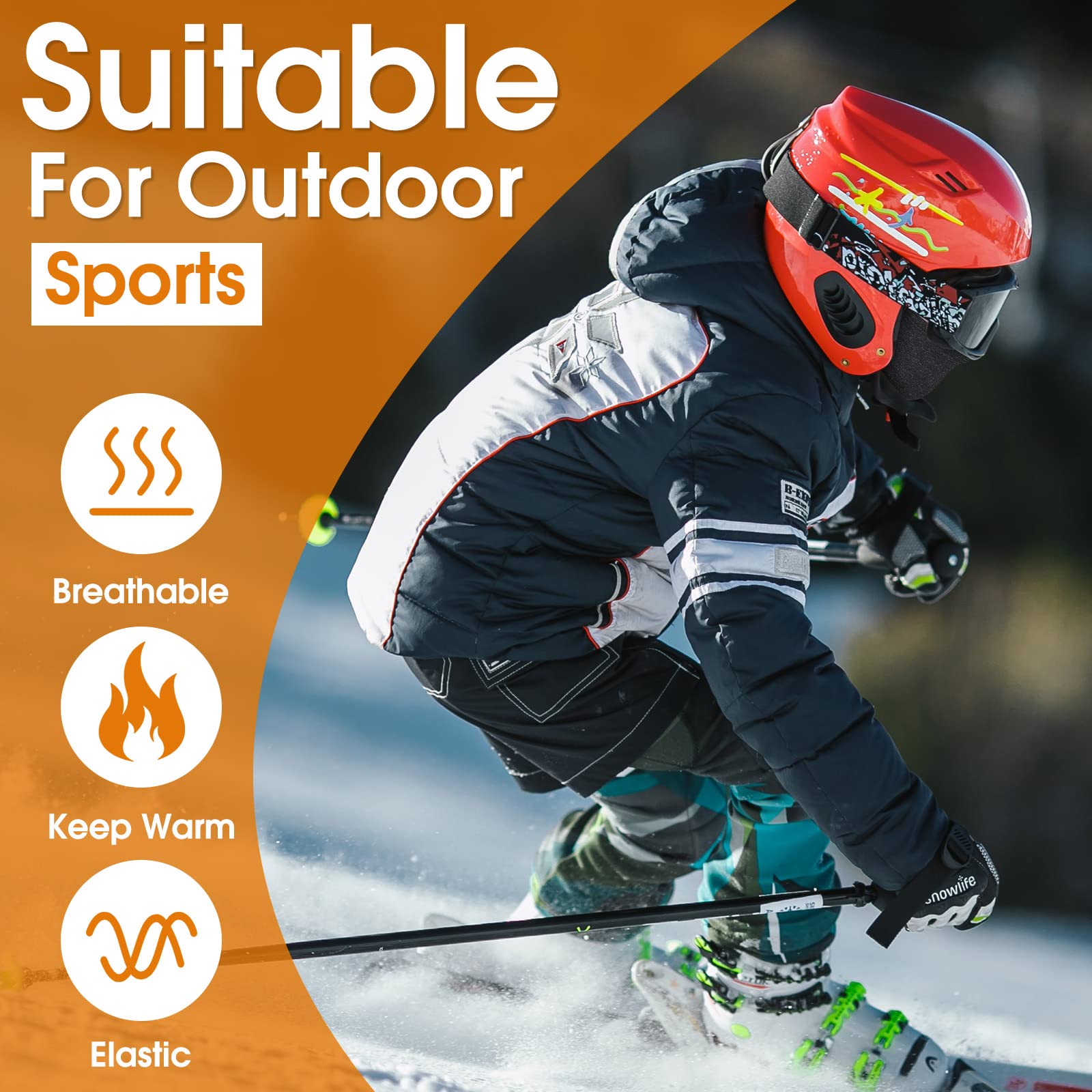 WESTGIRL Balaclava Winter Ski Mask - Windproof Thermal Fleece Face Cover for Cold Weather | Perfect for Skiing, Snowboarding, Cycling & Outdoor Winter Sports | Stay Warm During Hiking, Motorcycling & Snow Activities