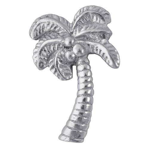 Elegant Silver Palm Tree Napkin Weight - Handmade in Mexico from Recycled Sandcast Aluminum - Perfect for Weddings, Beach Parties & Outdoor Dining
