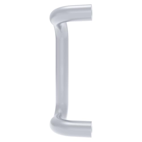 CRL M174828 8-Inch Satin Chrome Solid Offset Pull Handle - Premium Cabinet & Drawer Hardware for Kitchen, Bathroom, and Office Furniture Installation