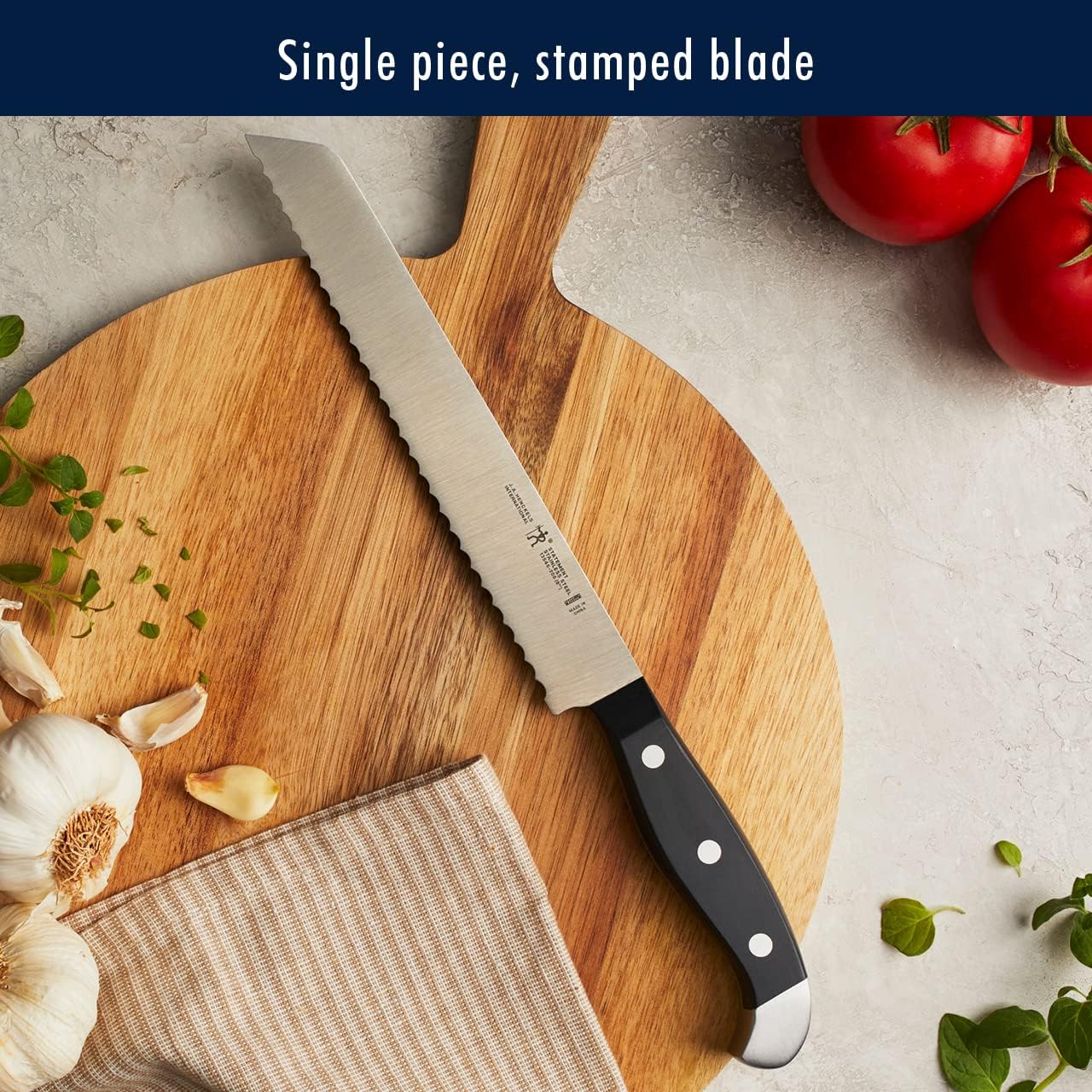 HENCKELS Premium 15-Piece Knife Set with Block - Razor-Sharp German Stainless Steel Knives - 100+ Years Craftsmanship - Lightweight & Durable - Dishwasher Safe - Perfect for Home Kitchen, Professional Chefs & Gift Giving