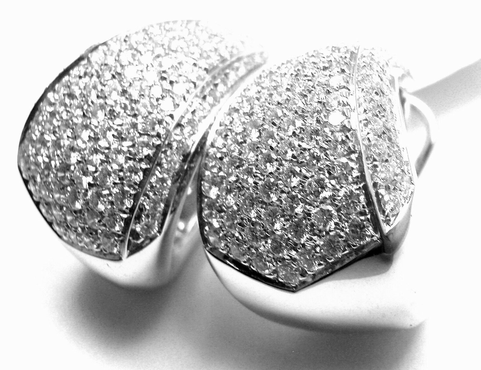 Authentic Damiani Da Definire 18k White Gold 3.09ct Diamond Earrings - Luxury Women's Jewelry for Weddings, Anniversaries & Special Occasions