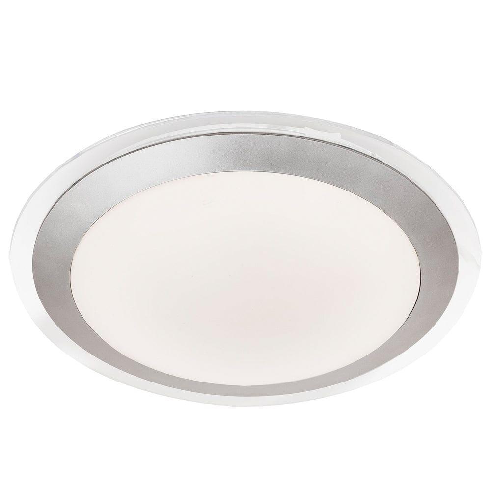 Modern LED Ceiling Light for Bathroom - Acrylic White Shade Flush Mount Fixture - Perfect for Home, Office, and Commercial Spaces
