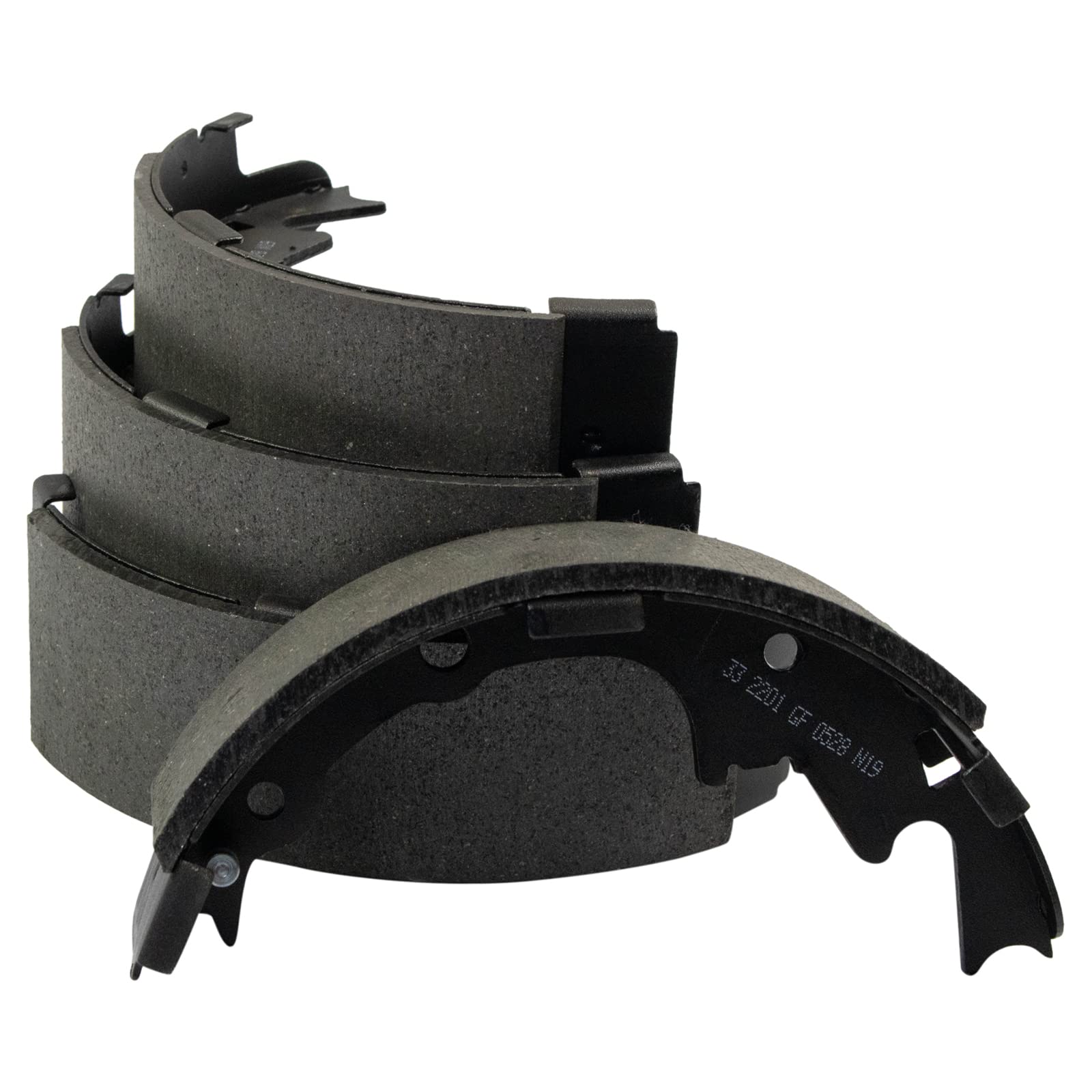 TRQ Rear Brake Shoes for 2001-2006 Jeep Wrangler TJ - High Performance Brake Pads for Off-Roading & Daily Driving
