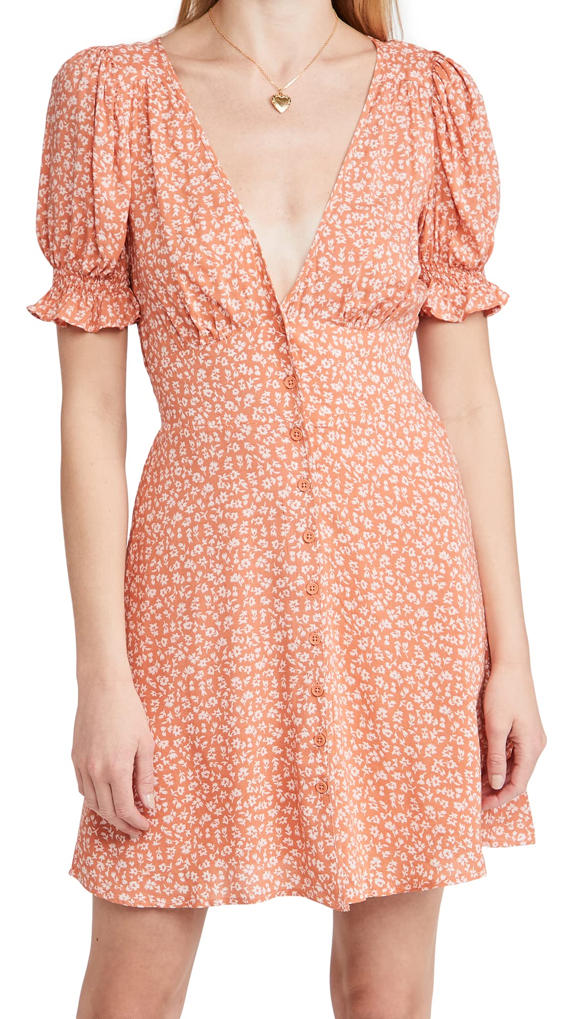 BB DAKOTA Women's Honeypie Dress - Floral Print Short Sleeve Mini Dress for Summer, Date Night & Casual Outings | Perfect for Beach, Party & Vacation Wear