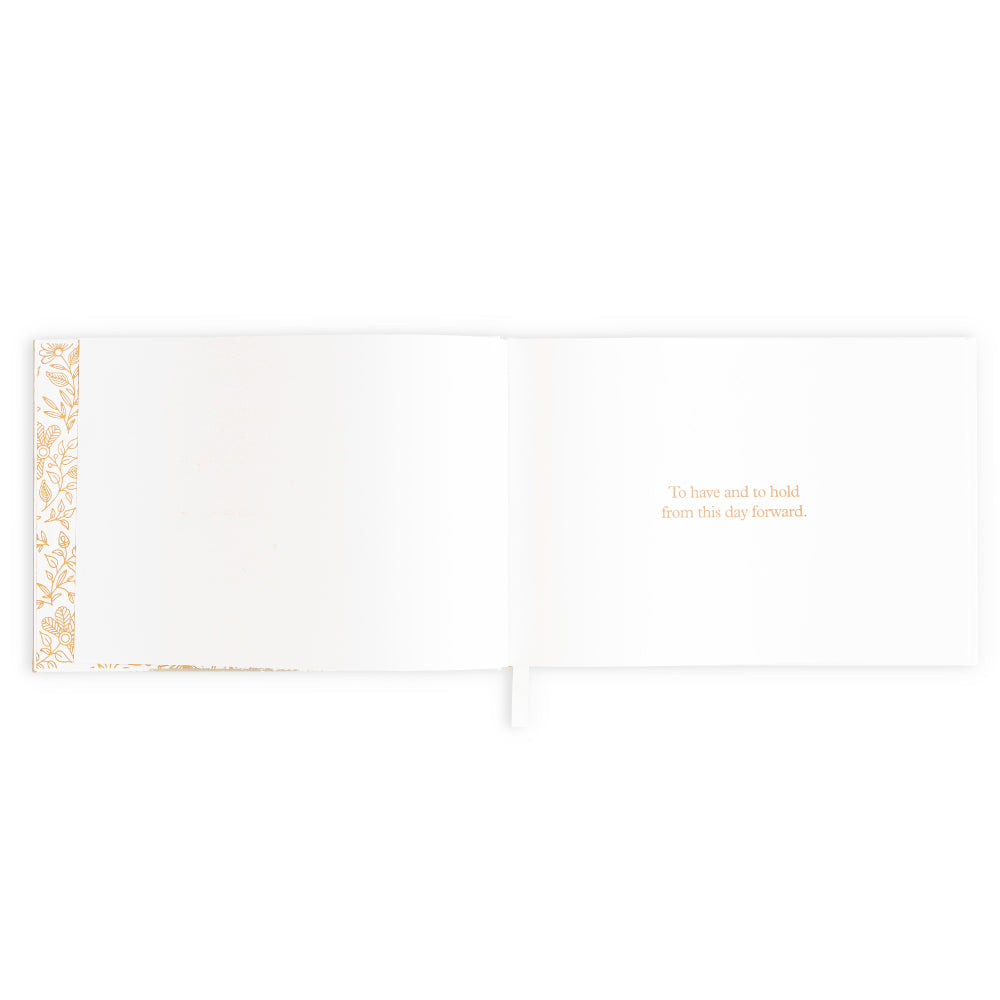 Elegant Wedding Guest Book Set - To Have + Hold Keepsake Box for Bridal Shower, Reception & Anniversary - Perfect for Preserving Memories