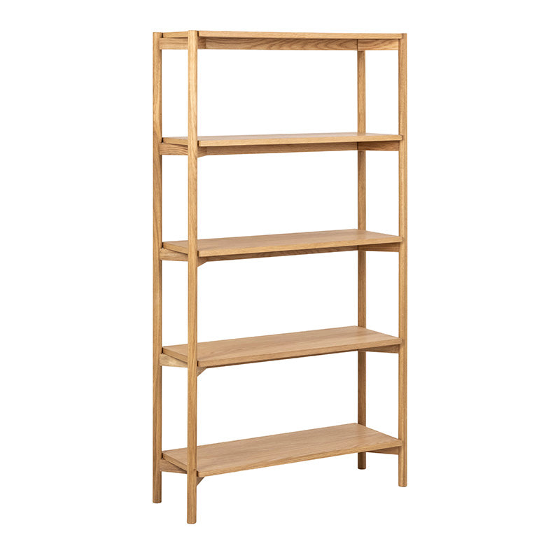 Braidwood 86cm Natural Oak Wooden Shelving Unit - Stylish Storage for Living Room, Bedroom, or Home Office