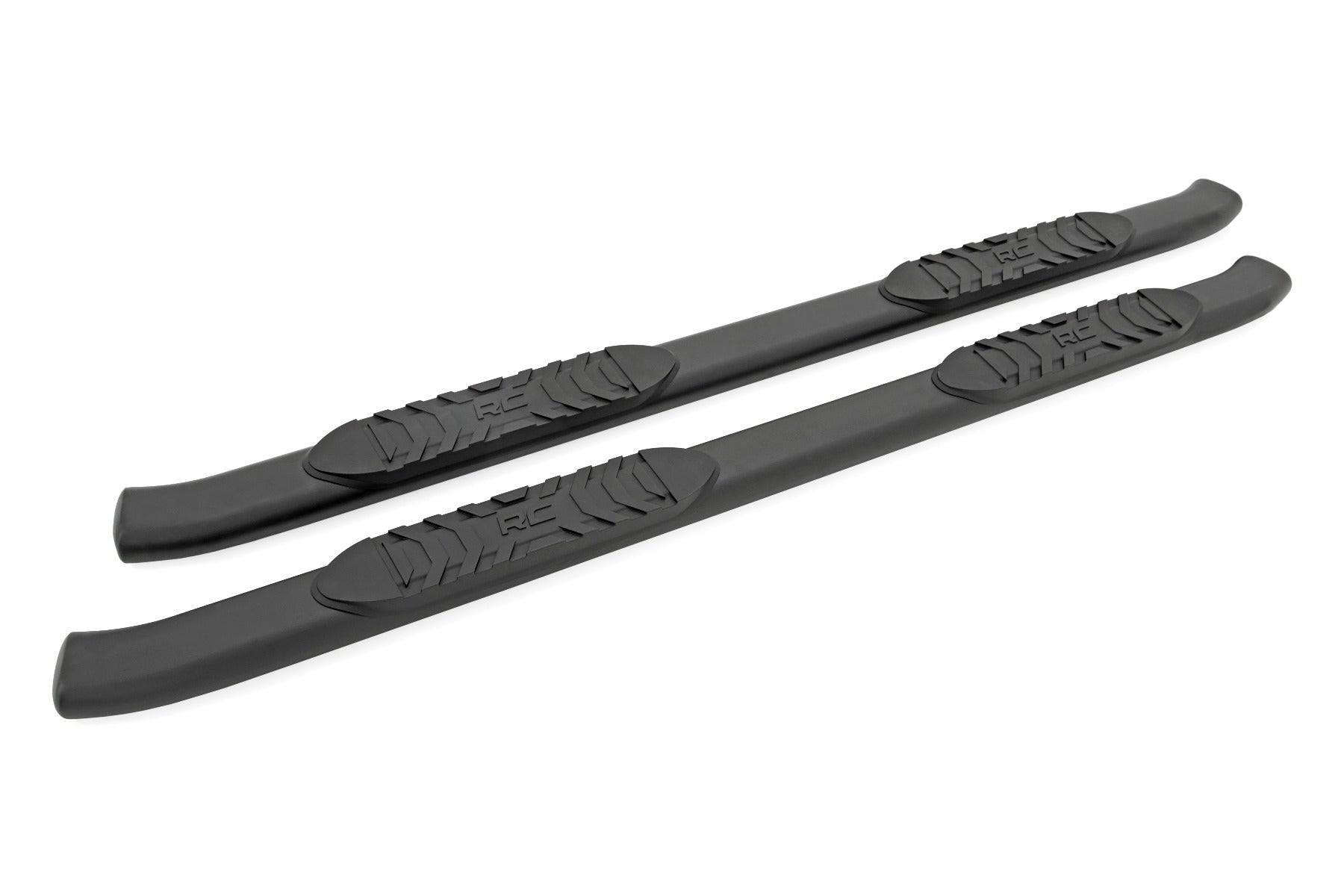 2009-2022 Ram 1500/2500/3500 Black Oval Nerf Step Bars for Crew Cab - Heavy Duty Running Boards for Off-Road & Truck Protection