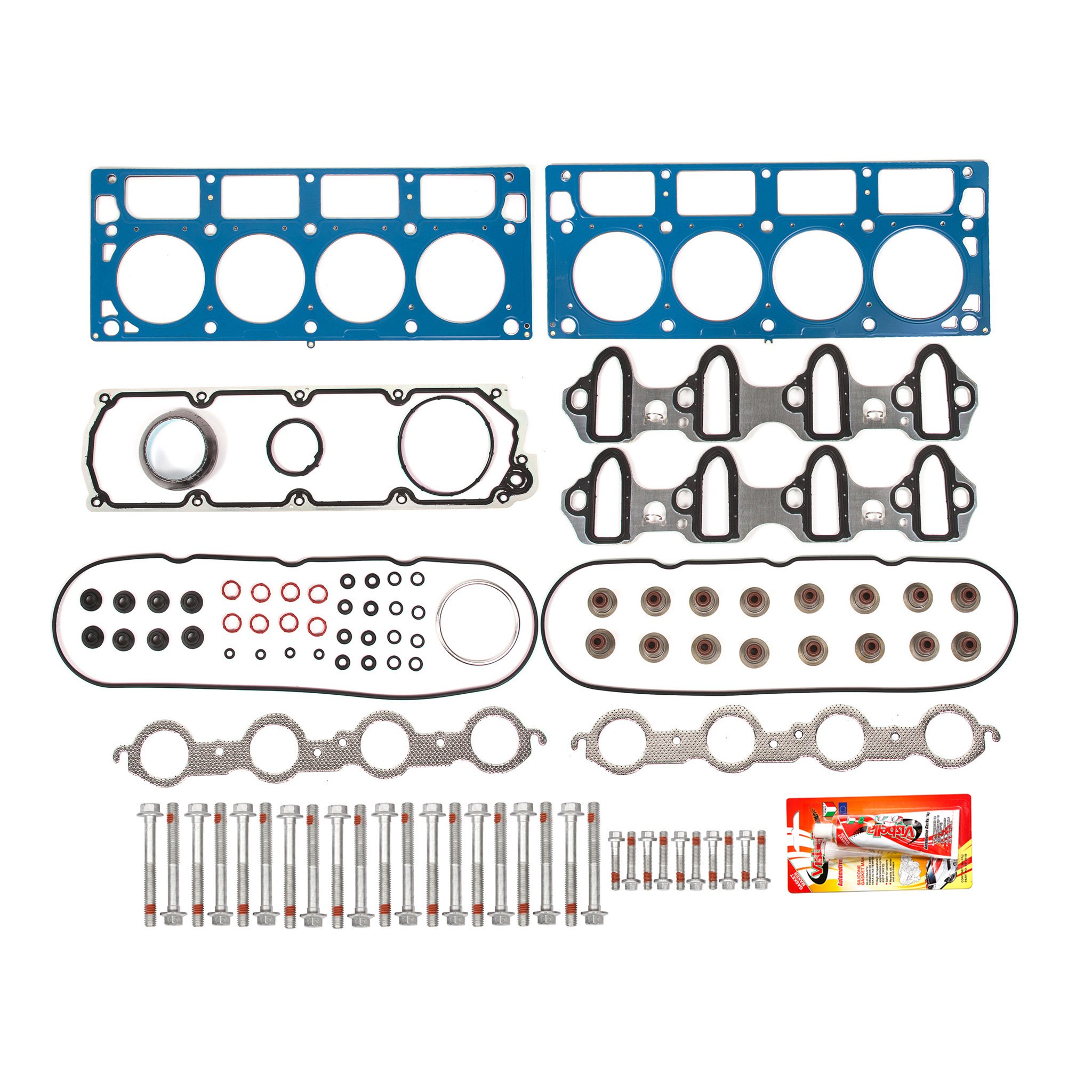 Chevrolet Colorado Express GMC Savana Yukon 4.8L 5.3L OHV Head Gasket Set with Head Bolts - Compatible Replacement for Engine Repair & Maintenance