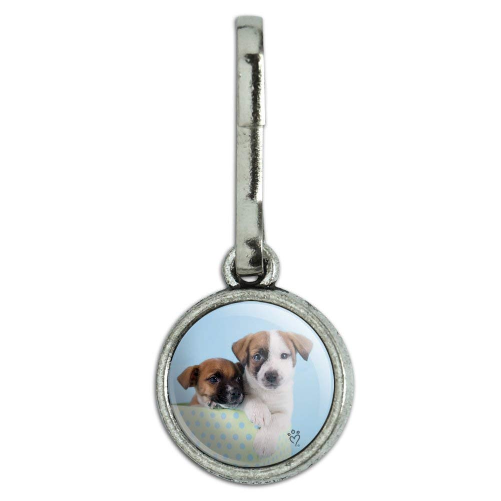 Vintage Jack Russell Terrier Dog Charm - Cute Puppy Zipper Pull for Backpacks, Purses & Suitcases | Perfect Pet Lover Gift for Travel Accessories