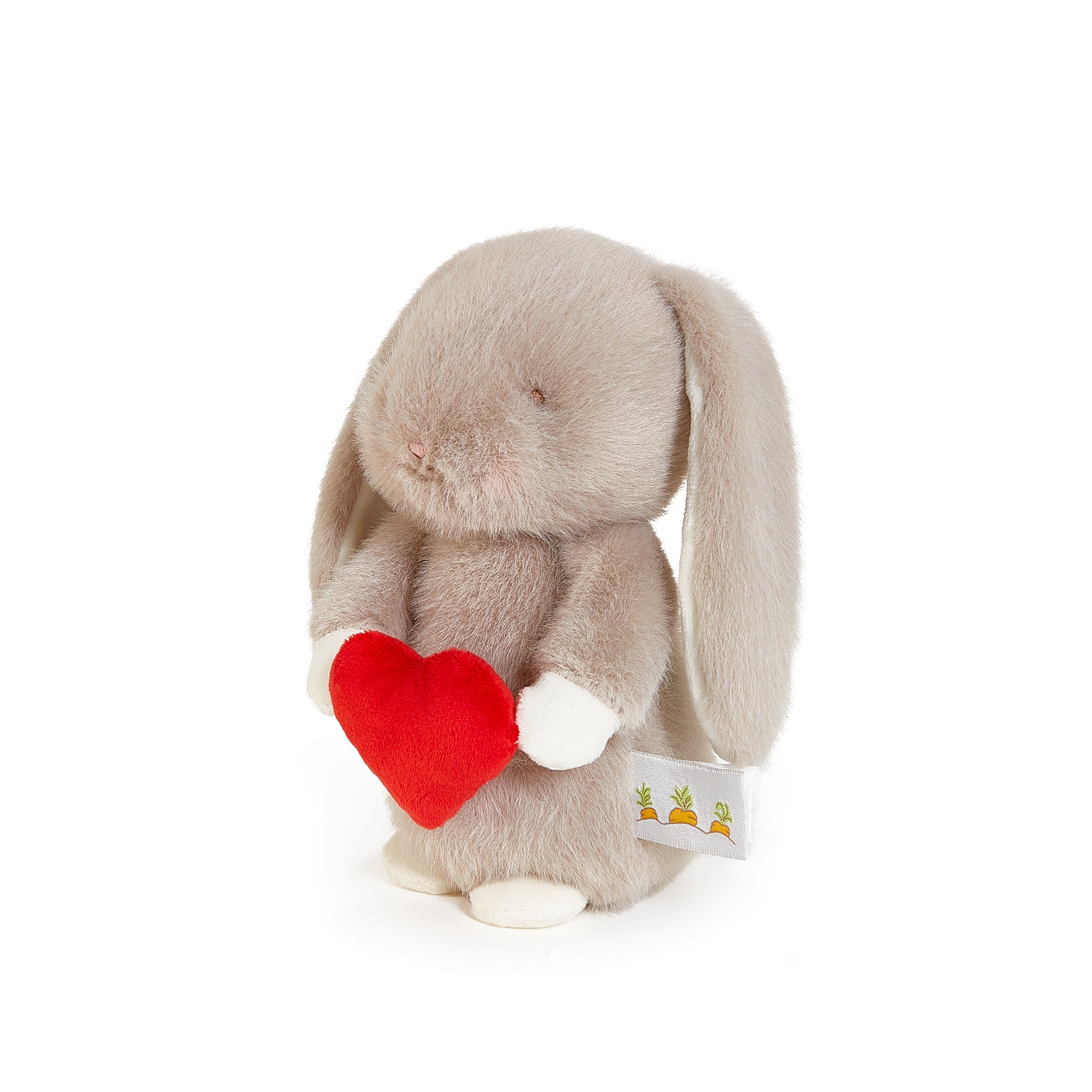 Love You Too Bunny Gray Plush Stuffed Animal - Perfect for Valentine's Day Gifts, Easter Decorations & Nursery Room Decor