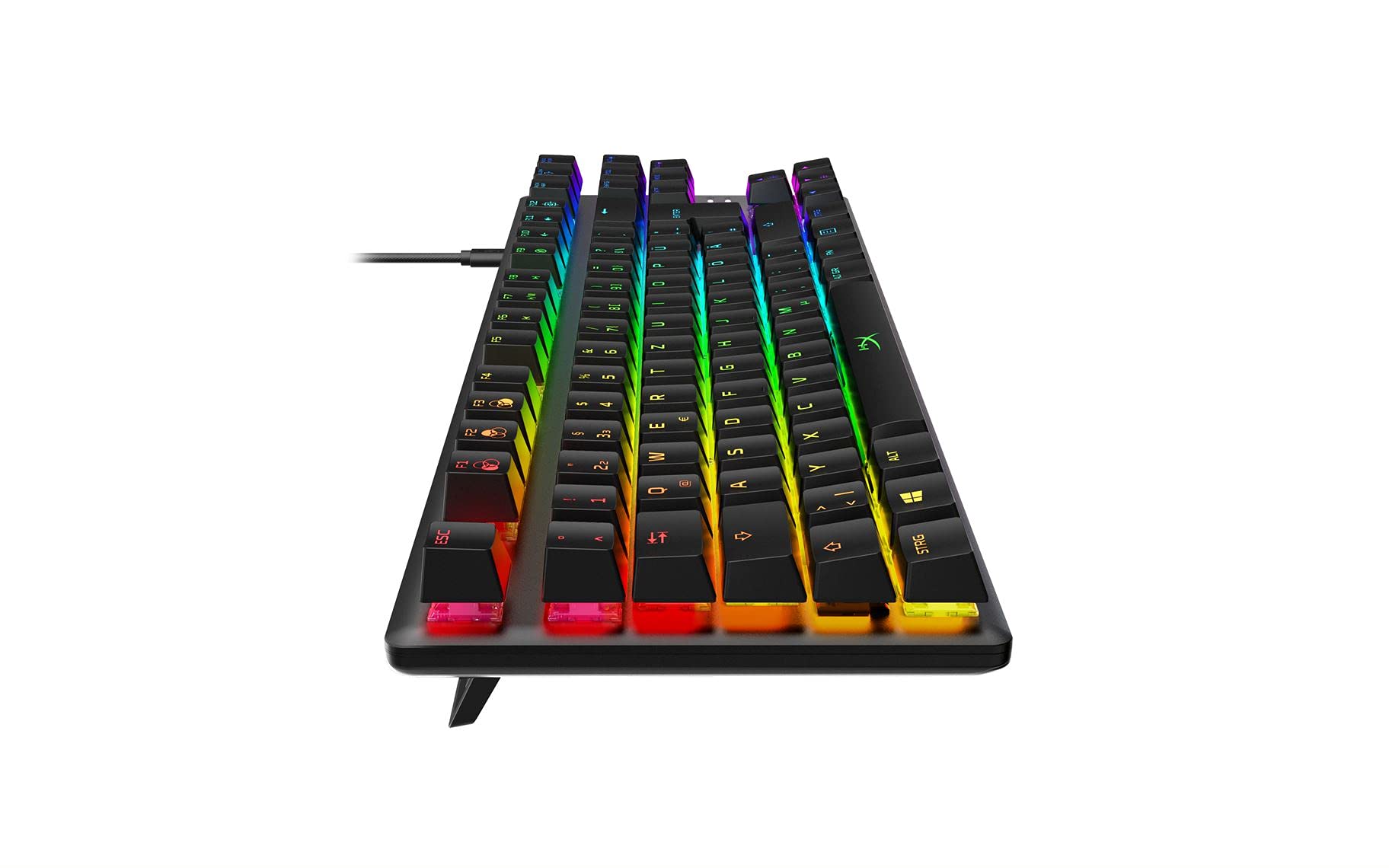 HyperX Alloy Origins Core RGB Mechanical Gaming Keyboard - USB-A, Tenkeyless Design, HyperX Red Switches (DE Layout) for PC, Mac, PS4, PS5 - Perfect for Esports, Gaming & Typing