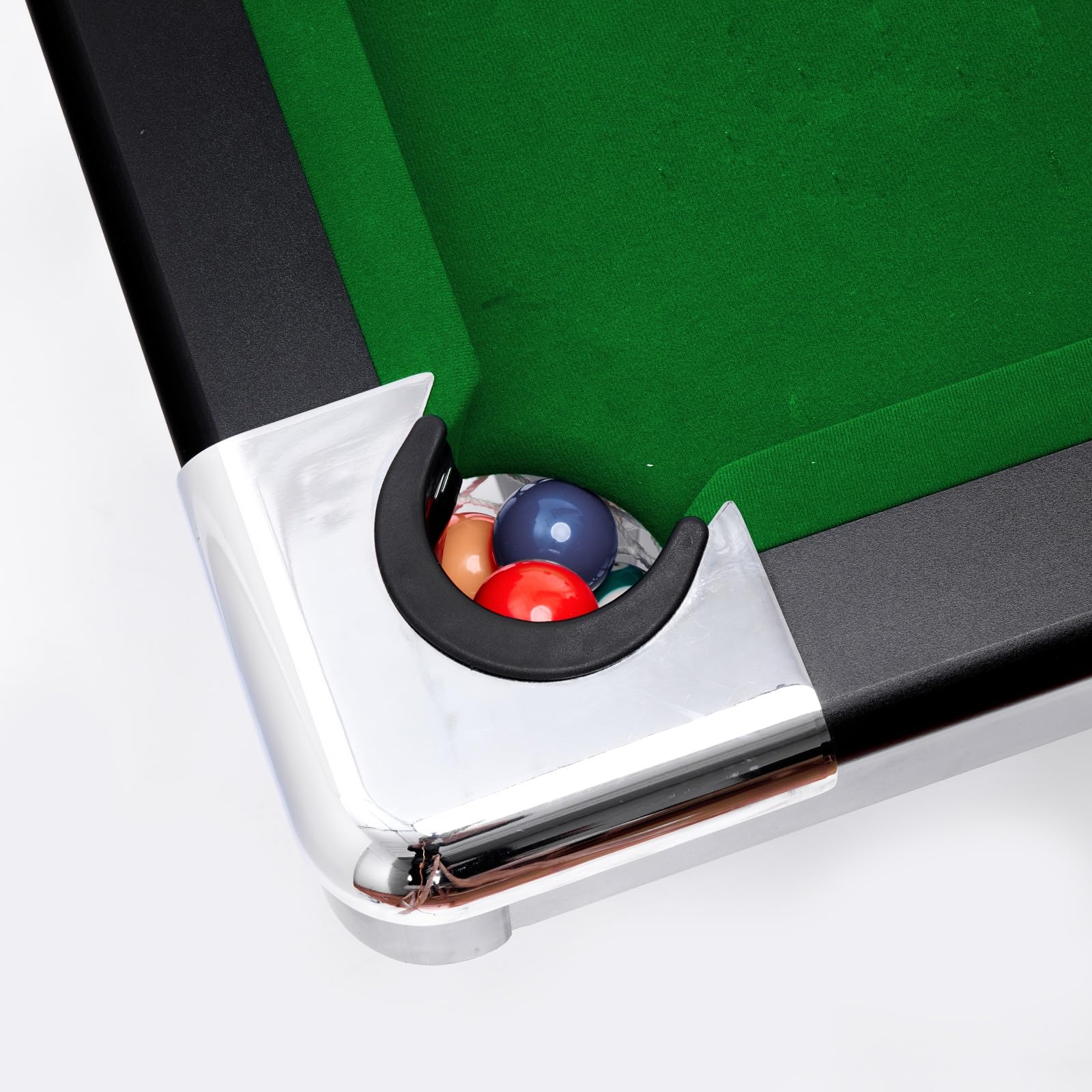 7-Ft Folding Pool Table for Home Game Room - Includes 2 Cue Sticks, Chalk & Felt Brush - Perfect for Family Parties, Kids & Adults - Easy Storage Red Billiard Table - Great for Basements, Man Caves & Entertainment Spaces