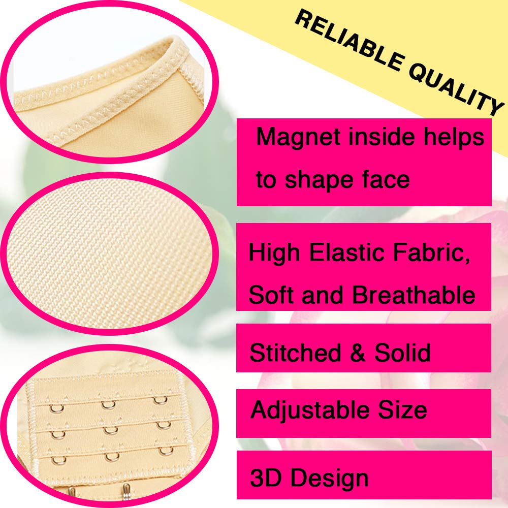 Reusable Chin Slimming Strap - Face Lift Tape for V-Line Jawline Shaping & Double Chin Reduction | Anti-Snoring Solution for Men & Women | Perfect for Night Use, Workouts, and Daily Beauty Routine