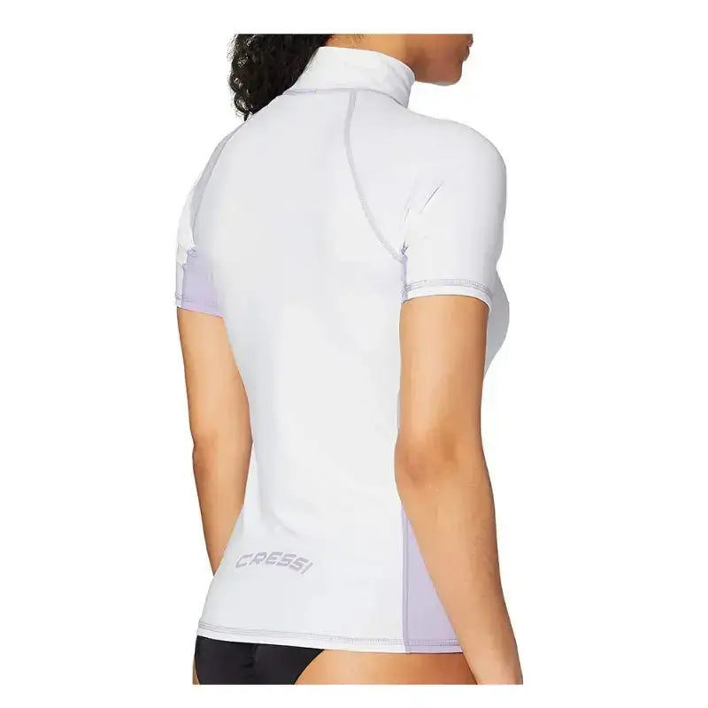 Women's Short Sleeve Rashguard - UPF 50+ Sun Protection Swim Shirt for Surfing, Yoga & Beach Activities | Cressi Lady Rash Guard | Perfect for Swimming, Water Sports & Outdoor Workouts