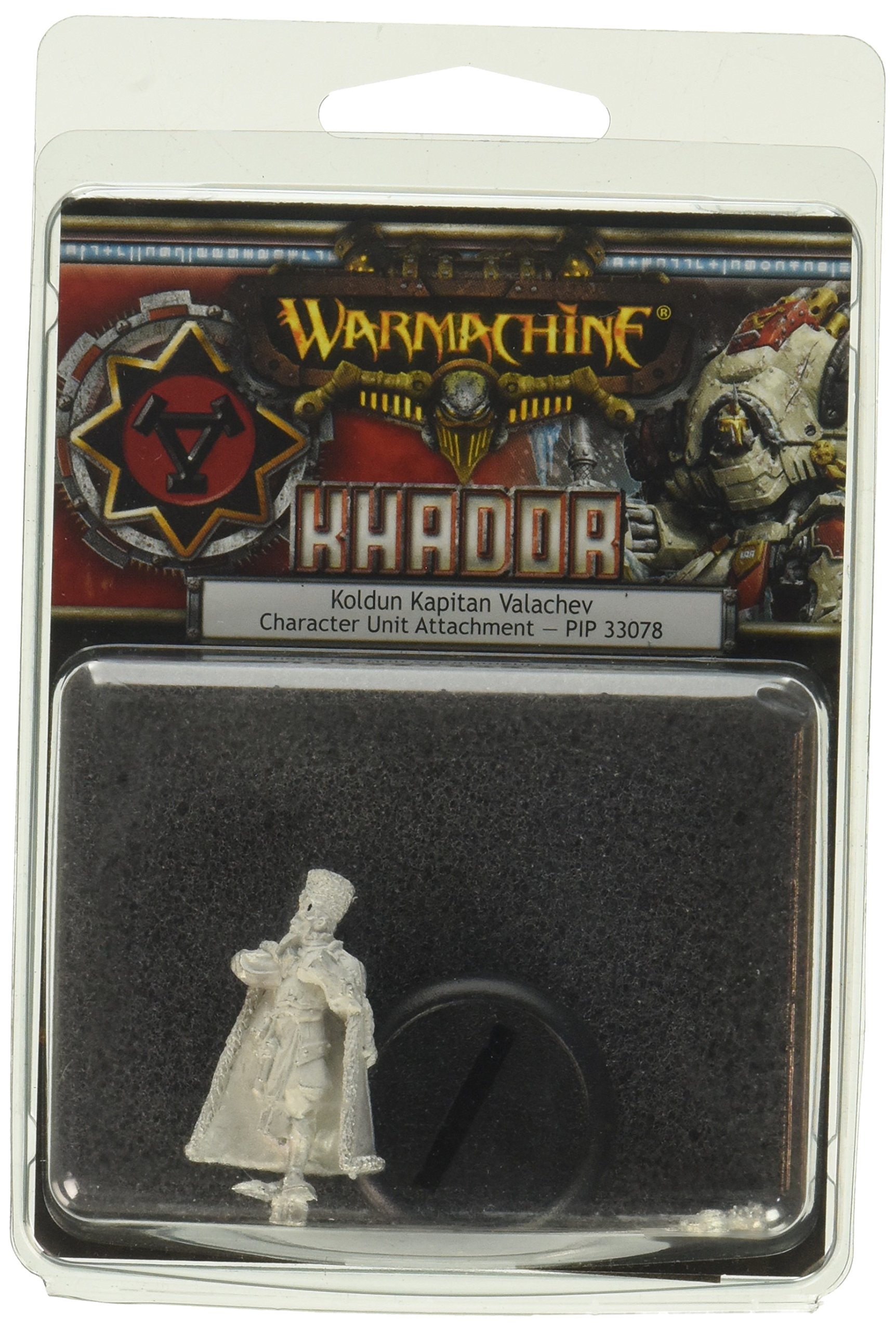 Privateer Press Warmachine Khador Koldun Kapitsn Valachev Model Kit - Tabletop Wargaming Miniature for War Games & Collectors