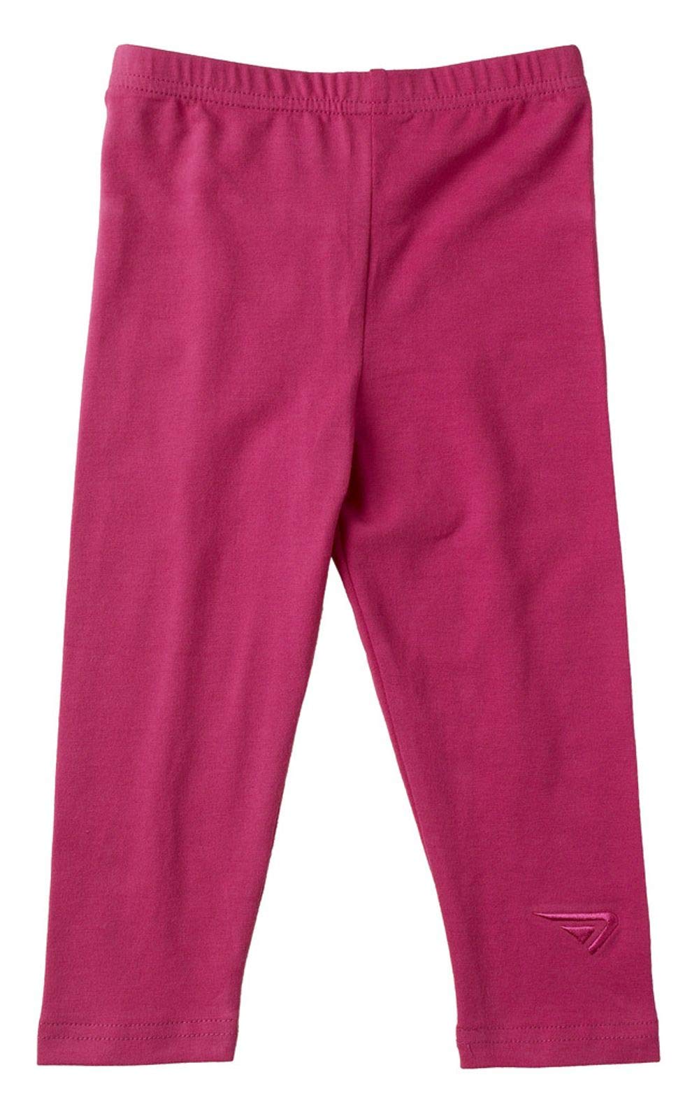 Sportoli Baby Girls & Toddlers Cotton Blend Jersey Knit Solid Color Long Leggings - Soft Stretchy Pants for Playtime, Daycare & Everyday Comfort