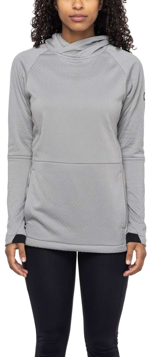 686 Women's Mission Grid Fleece Hoodie 2023 - Soft Warm Pullover for Outdoor Activities, Hiking & Casual Wear