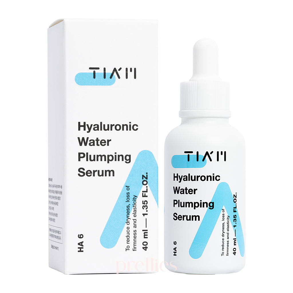 TIA'M Hyaluronic Acid Water Plumping Serum 40ml - Hydrating & Plumping Face Serum for Dry Skin - Perfect for Daily Skincare Routine & Anti-Aging