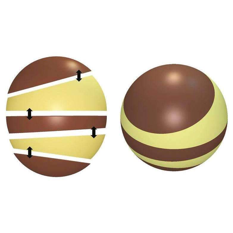 Premium Silicone Sliced Sphere Mold for Baking, Ice Cubes & Chocolate - Perfect for DIY Desserts, Party Treats & Creative Food Presentation