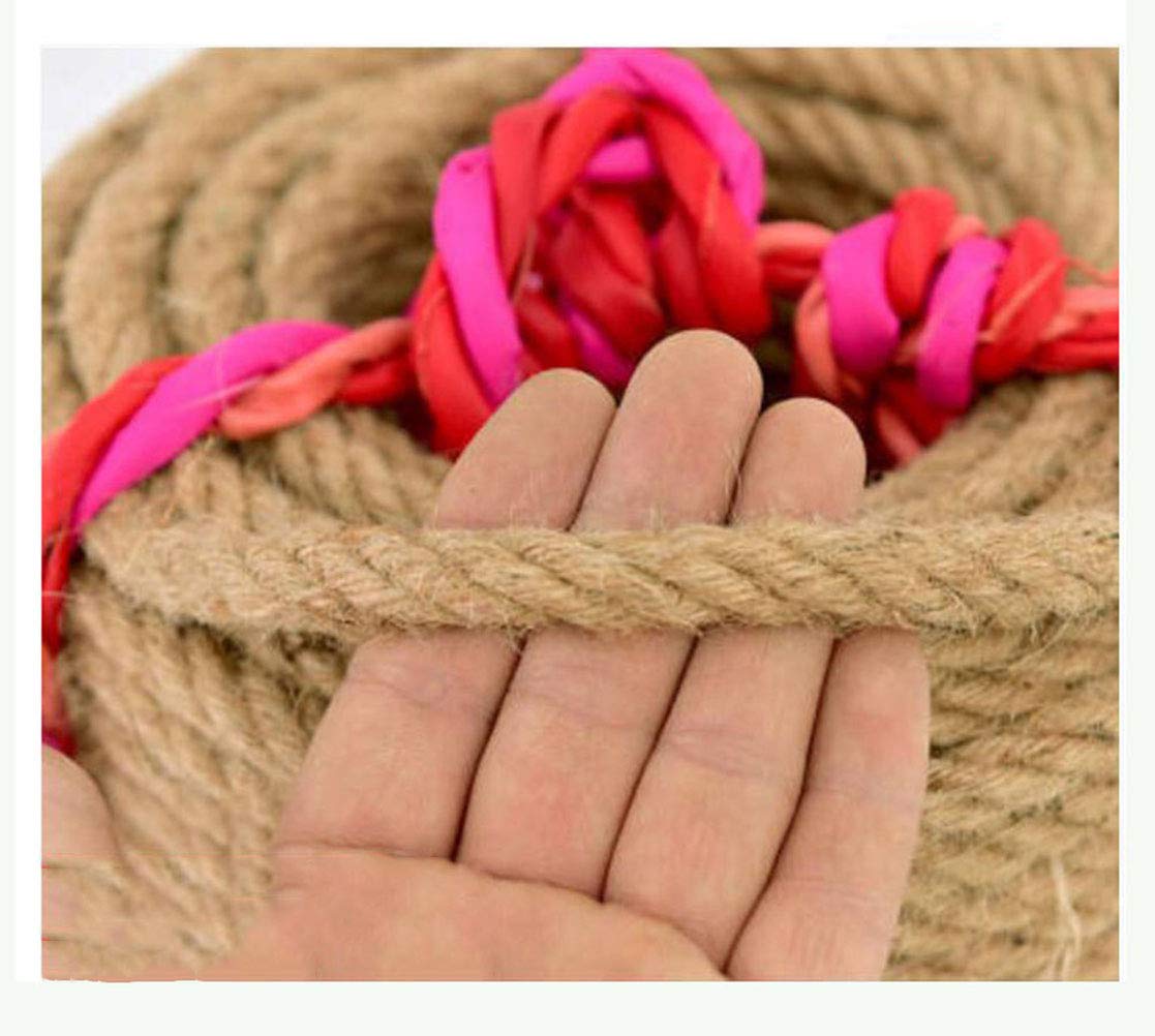 Natural Jute Rope 12mm x 50m - Hemp Twine for Gardening, Bundling & DIY Crafts - Heavy Duty Eco-Friendly Rope for Plant Tying, Gift Wrapping & Home Decor Projects