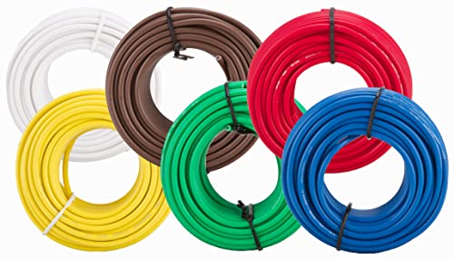 12 Gauge 50 FT Primary Auto Remote Power Ground Wire Cable - 6 Color Options for Car Audio, RV, Marine & DIY Electrical Projects
