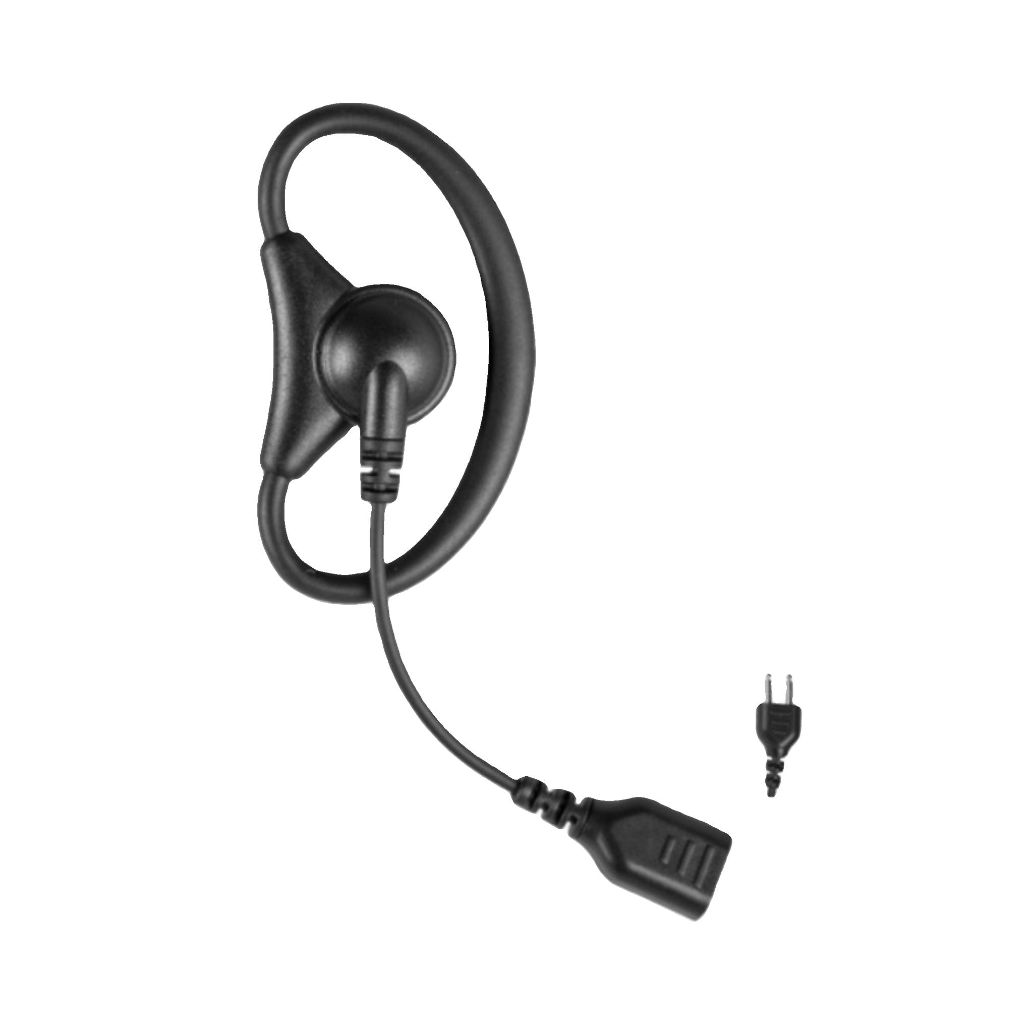 Atlantic Radio SL DRA AR Snaplock Adjustable D Ring Earpiece - Flexible Rubber Headset for Two-Way Radios - Perfect for Security, Construction & Outdoor Communication