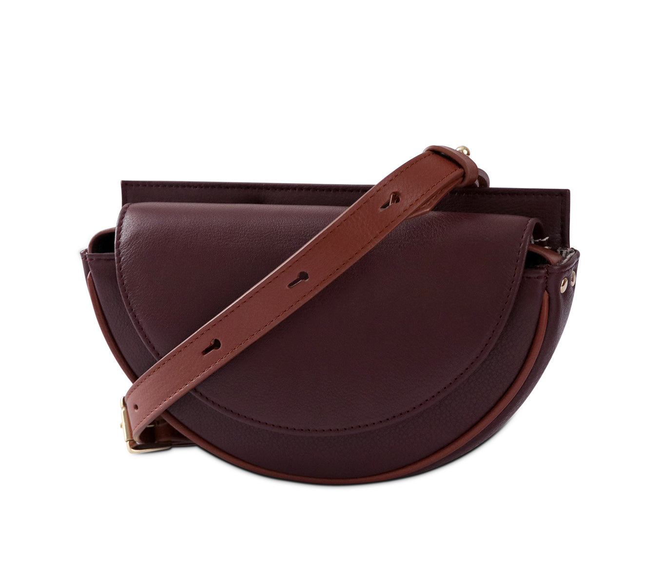 Premium Leather Crescent Belt Bag - Stylish Crossbody Fanny Pack for Women & Men - Perfect for Travel, Hiking, and Everyday Use