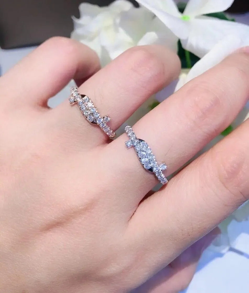 18K Gold Natural Diamond Ring – Elegant Gemstone Engagement Ring for Women, Classic & Trendy Fine Jewelry Gift for Wedding, Anniversary, Party – 2023 New Arrival